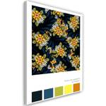 Wandbilder Bunte Blumen Abstrakt 40 x 60 cm