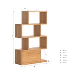 Domino-Bücherregal aus Massivholz Breite: 100 cm