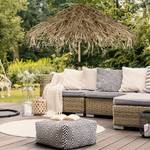 Hawaii Sonnenschirm Beige - Braun - Holzwerkstoff - Rattan - 238 x 250 x 238 cm