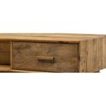 Table basse bois 2 tiroirs H43cm CHALET Marron - En partie en bois massif - 120 x 43 x 60 cm