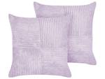 Kissen 2er Set MILLET Violett - 43 x 43 x 43 cm