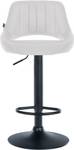 Tabouret de bar Milet Lot de 2 Blanc - Cuir synthétique - 47 x 85 x 48 cm