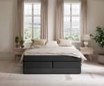 Boxspringbett Oak Schwarz - Breite: 140 cm