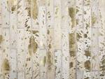 Teppich TOKUL Beige - Gold - Echtleder - 230 x 160 x 160 cm