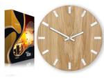 Wanduhr Simple Braun - Holzwerkstoff - 33 x 33 x 4 cm