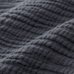 Musselin-Tagesdecke Sierra Grau - Textil - 200 x 1 x 220 cm