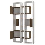 Etagère Leonda Blanc - Bois manufacturé - 30 x 184 x 96 cm