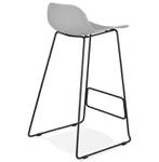 Tabouret De Bar BABYLOS Noir - Gris