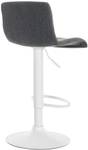 Tabouret de bar Hover Gris lava - Blanc