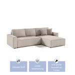 Ecksofa Bento L Form Couch Sofagarnitur Beige - Ecke davorstehend rechts