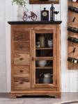 SEADRIFT Brotschrank Braun - Massivholz - Holzart/Dekor - 86 x 122 x 39 cm