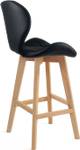 KAYELLES chaises de bar FATA (lot de 2) Noir