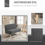 Stoffsofa als 2-Sitzer 833-524V04GY Hellgrau