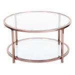 Table basse scandinave ronde verre Verre - 80 x 42 x 80 cm