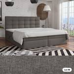 Boxspringbett Doppelbett Elegante Grau - Breite: 200 cm