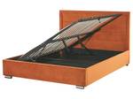 Lit double ROUEN Orange - Largeur : 168 cm