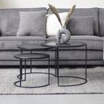 Couch- & Beistelltisch Moani Schwarz - Metall - 28 x 45 x 28 cm