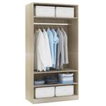 Kleiderschrank 298537-1 Braun - Eiche Sonoma Dekor - Breite: 100 cm