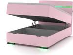 Gaming-Bett Ontario mit LED-Beleuchtung Hellrosa - Breite: 120 cm