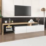 Buffet TV Cronus Ⅱ Blanc brillant - Bois - Blanc