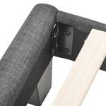 Polsterbett LEIN Ⅰ Grau - Holzwerkstoff - Metall - Textil - Holzart/Dekor - 97 x 111 x 208 cm