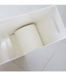 Tour de rangement papier toilette Acier - Blanc