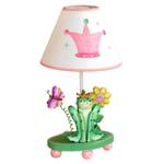 Kinderprinzessin & Froschlampe Pink - Holzwerkstoff - 23 x 44 x 23 cm