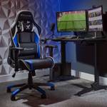 Gamingstuhl Agility Compact Schwarz - Blau - Höhe: 113 cm