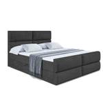 Boxspringbett BOXI3-Z Schwarz - Breite: 200 cm - H3