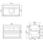 Badschrank Unterschrank Y-XS120X Breite: 60 cm