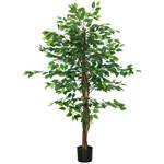 Künstliche Ficus-Pflanze 830-799V00GN Grün - Kunststoff - 15 x 150 x 15 cm