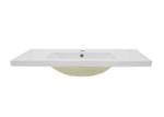 Lavabo D16 92cm 30mm bord Blanc - Céramique - 92 x 17 x 46 cm