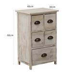 Chiffonnier Nigella Blanc - Bois massif - 30 x 66 x 40 cm