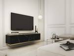 Tv lowboard ORO RTV135 2D Marmor Schwarz Dekor