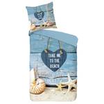 Bettwäsche Leuchtturm Beach Blau - Textil - 135 x 200 x 1 cm