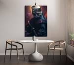 Leinwandbild Cat Warrior III 100 x 150 cm