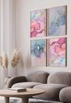 Aquarell Rosa Poster Set