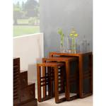 Table gigogne en mindi L50 Marron - En partie en bois massif - 30 x 60 x 50 cm