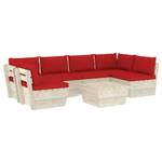 Garten-Lounge-Set (7-teilig) 3016490-17 Rot