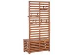 Banc MATINO Marron - Bois massif - 80 x 170 x 40 cm