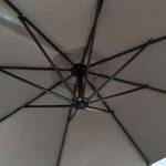 Parasol de jardin ASTER Noir - Gris