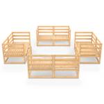 Garten-Lounge-Set Braun - Massivholz - Holzart/Dekor - 70 x 67 x 70 cm