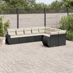 Gartensitzgruppe K839(9-tlg) Schwarz - Massivholz - 34 x 53 x 55 cm