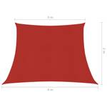 Sonnensegel 3016419-17 Rot - 800 x 250 cm