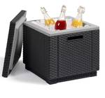 Ice Cube 3in1 Hocker 40l Graphit Grau - Kunststoff - 42 x 41 x 42 cm