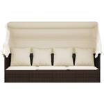 Outdoor Loungebett 3028901 Braun - Creme