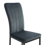 Lot de 2 chaises POPPY Gris - Textile - 42 x 97 x 57 cm