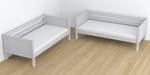 Etagenbett N02 mit Schublade Grau - 80 x 200 cm