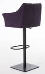 Tabouret de bar Damaso Lot de 2 Mauve - Noir