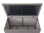 Poly-Rattan Kissenbox D88 III Grau